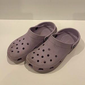 Crocs . Lt purple